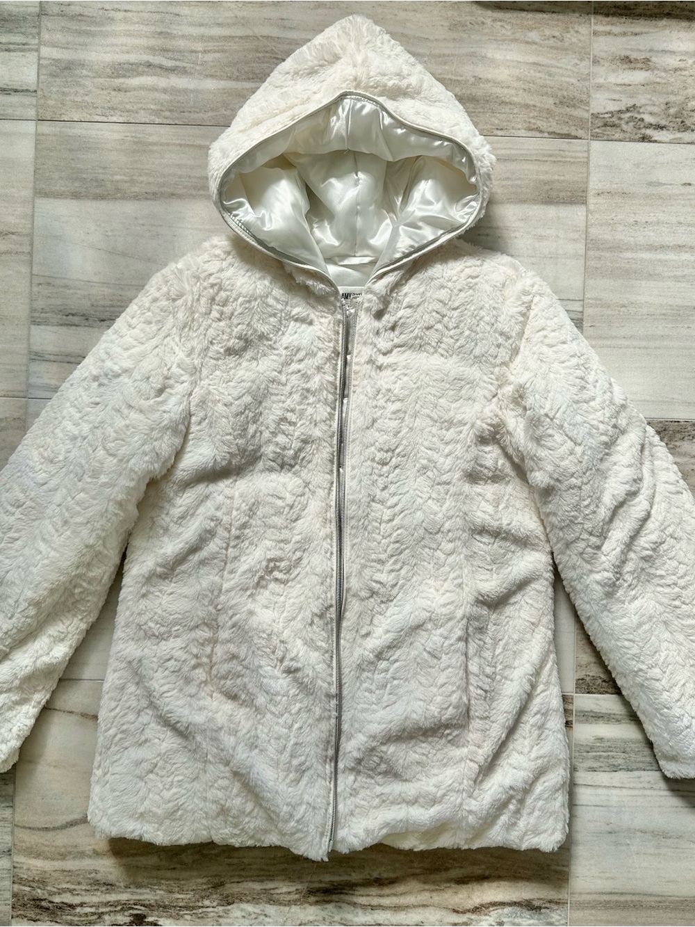 Faux-Fur New Hooded Puffer Jacket